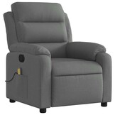 Verstelbare Massagestoel Stof Donkergrijs - 35% Korting