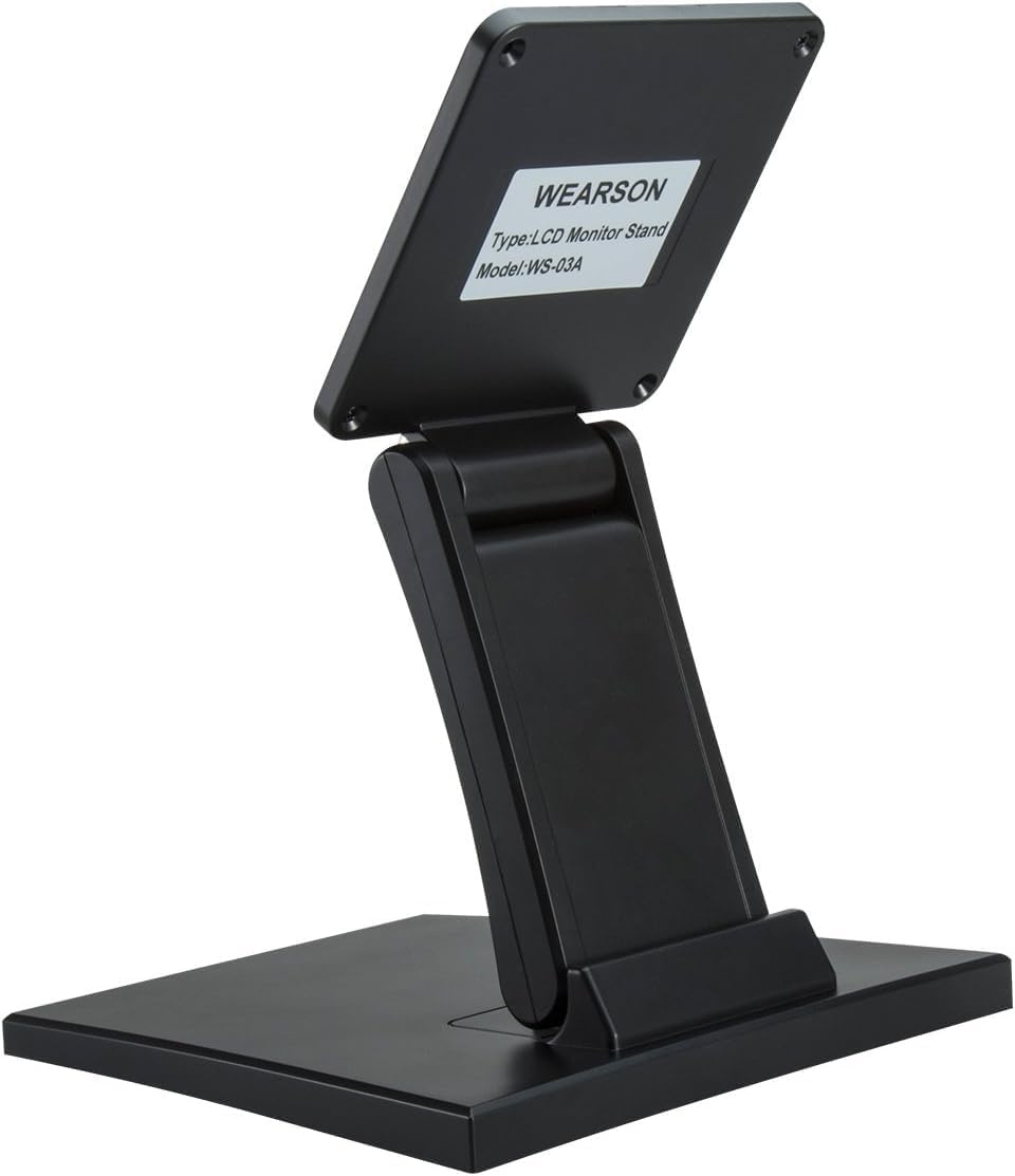Wearson WS-03A Verstelbare LCD Monitor Stand Opvouwbare Metalen Monitor Bureau Stand Met VESA Gat 75x75 100x100mm