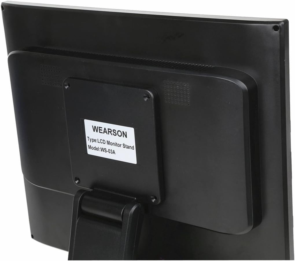 Wearson WS-03A Verstelbare LCD Monitor Stand Opvouwbare Metalen Monitor Bureau Stand Met VESA Gat 75x75 100x100mm