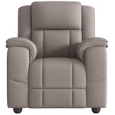 vidaXL Fauteuil verstelbaar stof taupe