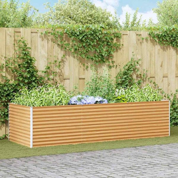 vidaXL Verhoogde plantenbak Licht Bruin 290 x 100 x 68 cm