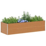 vidaXL Verhoogde plantenbak Licht Bruin 290 x 100 x 68 cm