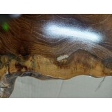 vidaXL Salontafel 70x45 cm massief teakhout en polyresin