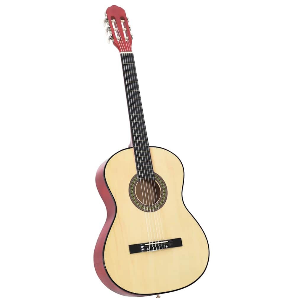 vidaXL Gitaar klassiek beginner 4/4 39" lindenhout