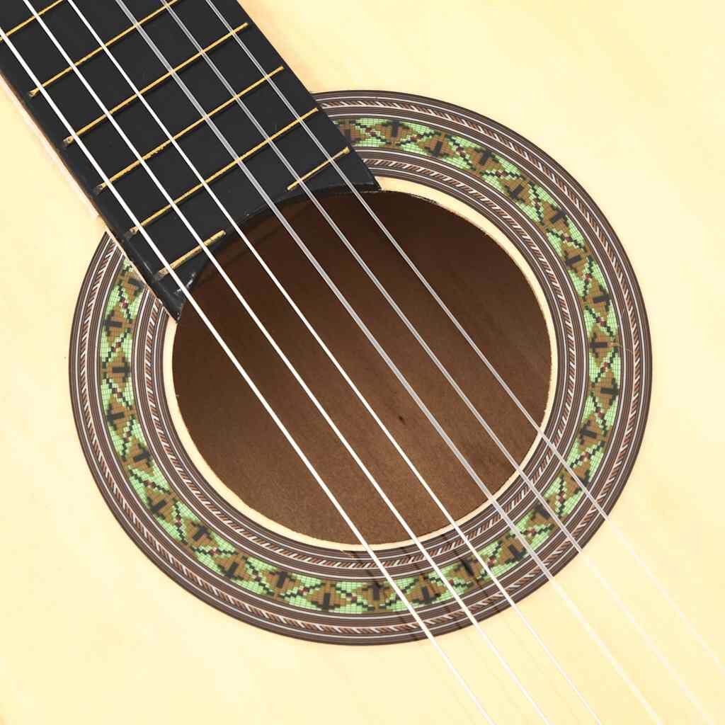 vidaXL Gitaar klassiek beginner 4/4 39" lindenhout