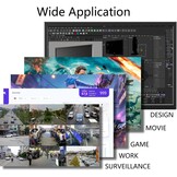 19 inch monitor met HDMI VGA AV BNC USB, 1366 x 768 led-beeldscherm, pc-monitor voor Fire Stick, computer, Raspberry Pi, geïntegreerde luidspreker