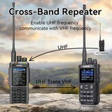 Radtel RT-880G GPS APRS Ham Radio 10W Walkie Talkie Draagbare CB-radio 1024 Kanalen HF SSB Rx met Cross-Band Repeater, 2,4 Inch Kleurenscherm, 2400mAh Oplaadbare Batterij,