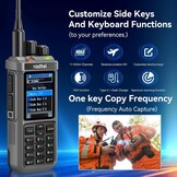 Radtel RT-880G GPS APRS Ham Radio 10W Walkie Talkie Draagbare CB-radio 1024 Kanalen HF SSB Rx met Cross-Band Repeater, 2,4 Inch Kleurenscherm, 2400mAh Oplaadbare Batterij,