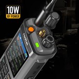 Radtel RT-880G GPS APRS Ham Radio 10W Walkie Talkie Draagbare CB-radio 1024 Kanalen HF SSB Rx met Cross-Band Repeater, 2,4 Inch Kleurenscherm, 2400mAh Oplaadbare Batterij,