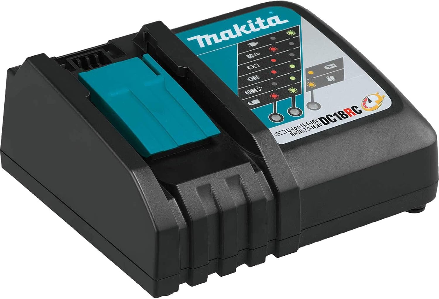 Makita DC18RC 7.2V–18V Snellader voor Accu's - 110V