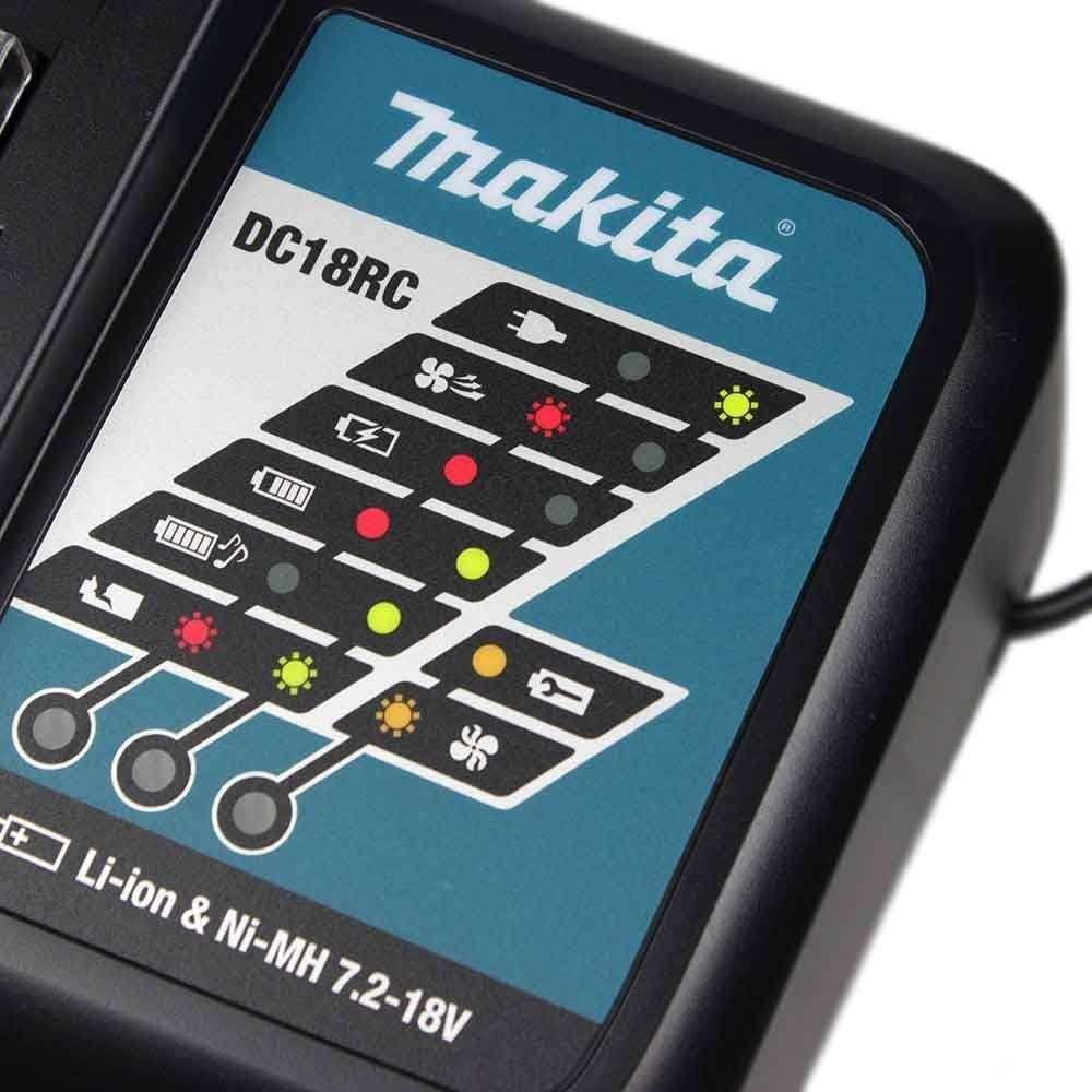 Makita DC18RC 7.2V–18V Snellader voor Accu's - 110V