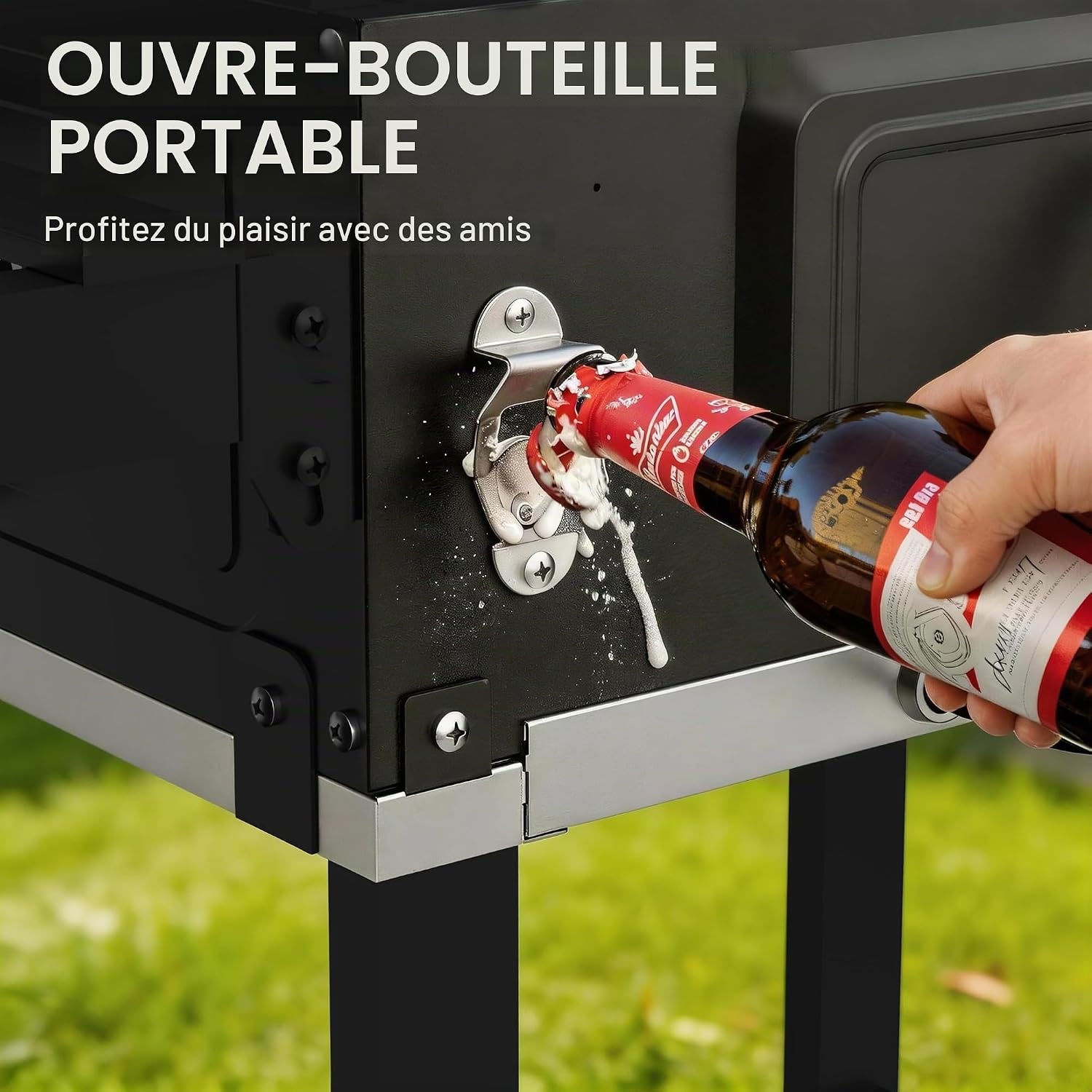DEWINNER XXL Houtskoolbarbecue met Thermometer en Extra Grilloppervlak
