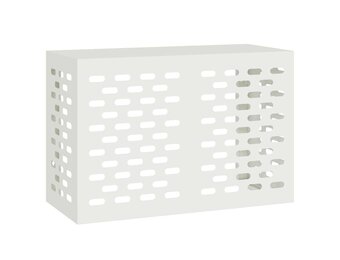 vidaXL Airconditioner hoes Wit 90 x 40 x 60 cm Staal