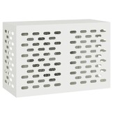 vidaXL Airconditioner hoes Wit 90 x 40 x 60 cm Staal