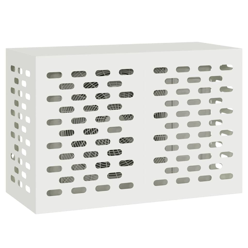 vidaXL Airconditioner hoes Wit 90 x 40 x 60 cm Staal