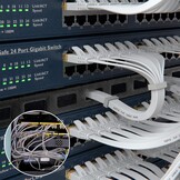 Nixsto Ethernet-kabel, 30 m, RJ45 Cat 6, netwerkkabel, high-speed internetkabel met testerstekker RJ45 voor Swtich-router, compatibel met Cat 7/Cat 8 ethernetkabel, wit - Maat 30M