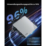 800 W Micro omvormer, MPPT omvormer, microzonne-netingang, plug and play, eenvoudige installatie, wifi-bewaking met IP67-app, waterdicht