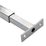 vidaXL Barrièrestangen verstelbaar 3 st 710-1200 mm