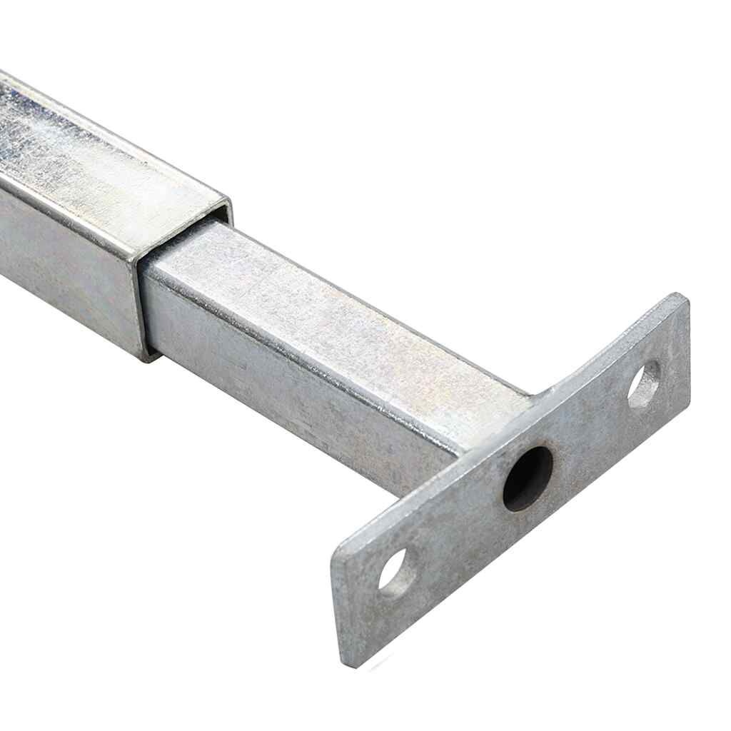 vidaXL Barrièrestangen verstelbaar 3 st 710-1200 mm