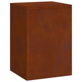 vidaXL Plantenkasten 3 pcs Roestig 24 x 24 x 75 cm Cortenstaal