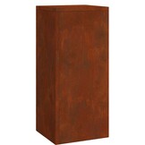 vidaXL Plantenkasten 3 pcs Roestig 24 x 24 x 75 cm Cortenstaal
