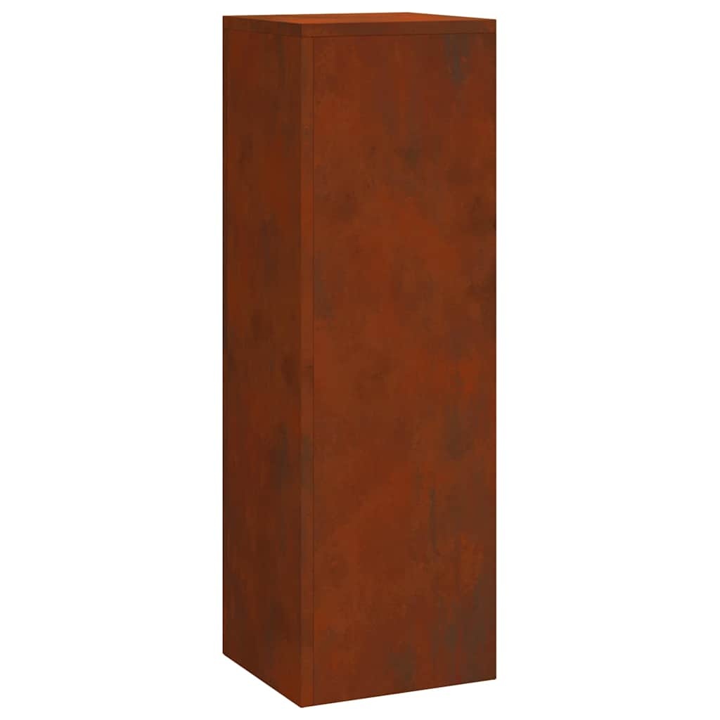 vidaXL Plantenkasten 3 pcs Roestig 24 x 24 x 75 cm Cortenstaal