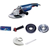 Bosch Professional haakse slijpmachine GWS 24-230 P (2400 watt, incl. extra anti-vibratiehandgreep, opnameflens, spanmoer, beschermkap, pensleutel, in kartonnen doos)