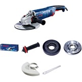 Bosch Professional haakse slijpmachine GWS 24-230 P (2400 watt, incl. extra anti-vibratiehandgreep, opnameflens, spanmoer, beschermkap, pensleutel, in kartonnen doos)