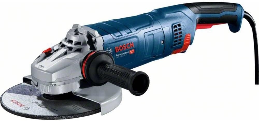 Bosch Professional haakse slijpmachine GWS 24-230 P (2400 watt, incl. extra anti-vibratiehandgreep, opnameflens, spanmoer, beschermkap, pensleutel, in kartonnen doos)