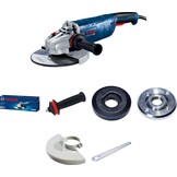 Bosch Professional haakse slijpmachine GWS 24-230 P (2400 watt, incl. extra anti-vibratiehandgreep, opnameflens, spanmoer, beschermkap, pensleutel, in kartonnen doos)