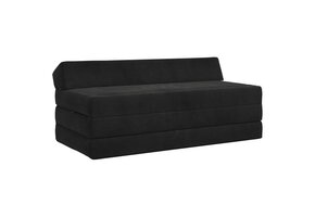 Vouwbed Zwart Stof - 120x60 cm - 47% Korting