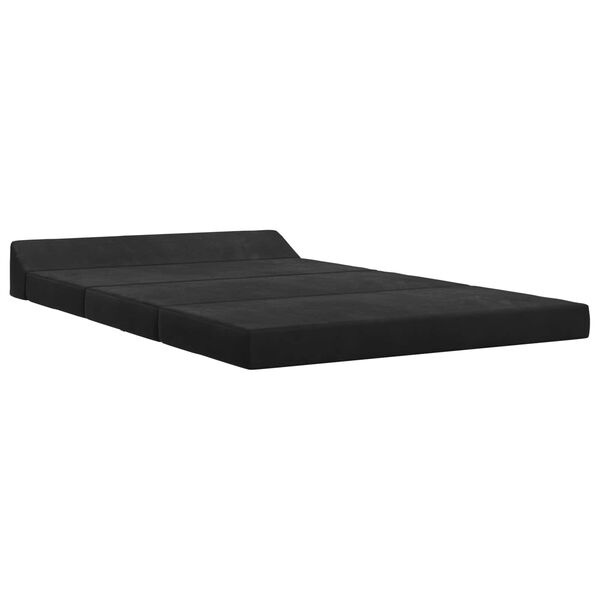 vidaXL Vouwbare Bankbed Zwart 120 x 60 x 49 cm Stof