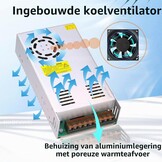 Trafo DC 24V 25A 600W Voeding 230V AC naar DC 24Volt 25A 600W Voeding Transformator Industriële Adapter voor 24V lier Auto Jack LCD Monitor CCTV Security Camera Car Stereo en meer 24V Apparaat