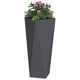 vidaXL Plantenbak 2 st Antraciet 30 x 30 x 75 cm Staal