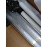 vidaXL Luifel handmatig uittrekbaar 300 cm oranje en witte strepen
