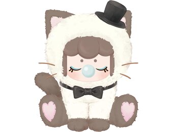 Rolife Blind Box katje, 1 willekeurig figuur van 6 vinyl pluche figuren, actiefiguur, 17 cm, anime, verzamelfiguur, speelgoed, cadeau voor verzamelaars