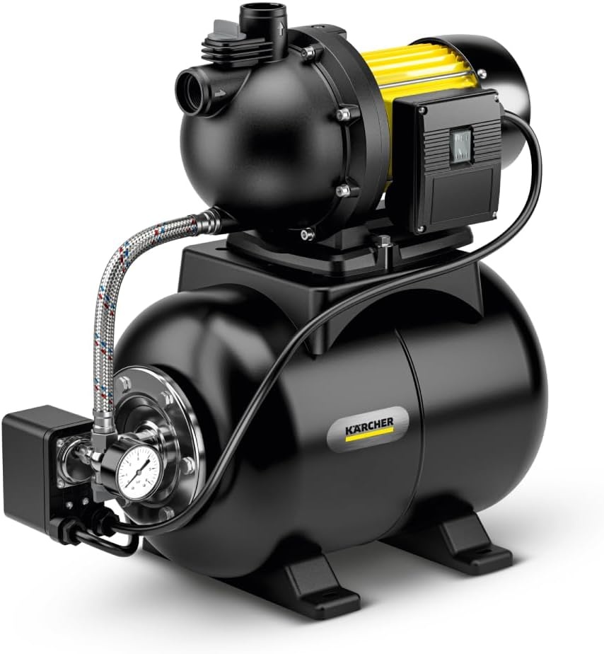 Kärcher BP 4.900 Home Huiswatersysteem, wateropbrengst: 4.900 l/u, max. opvoerhoogte: 50 m, max. aanzuigdiepte: 8 m, motorvermogen: 1.150 watt, max. druk: 5 bar