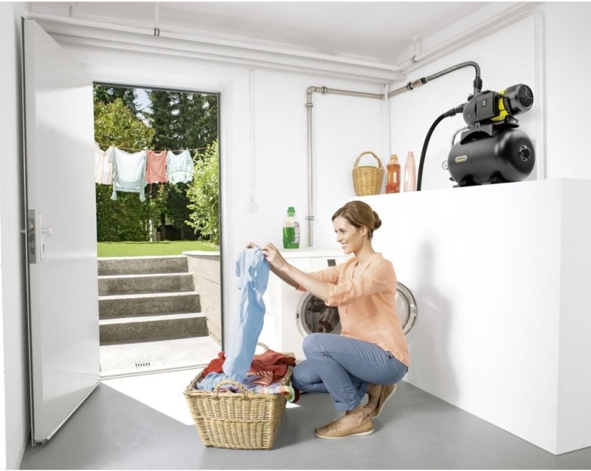 Kärcher BP 4.900 Home Huiswatersysteem, wateropbrengst: 4.900 l/u, max. opvoerhoogte: 50 m, max. aanzuigdiepte: 8 m, motorvermogen: 1.150 watt, max. druk: 5 bar