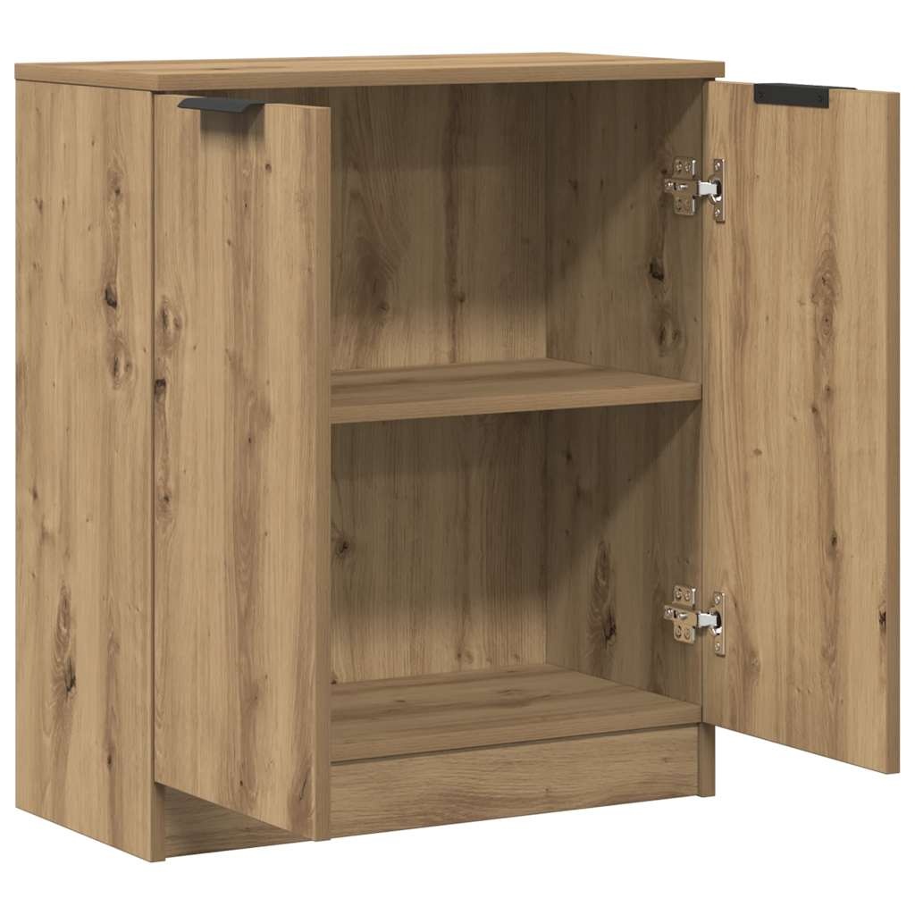 vidaXL Dressoir 60x30x70 cm bewerkt hout artisanaal eikenkleurig