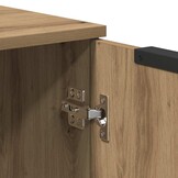 vidaXL Dressoir 60x30x70 cm bewerkt hout artisanaal eikenkleurig