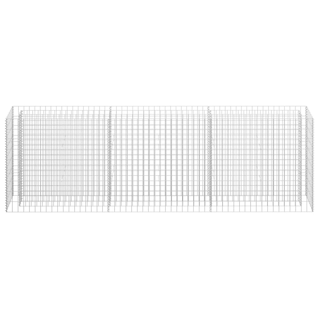 vidaXL Gabion plantenbak verhoogd 270x30x90 cm gegalvaniseerd staal