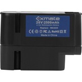 Exmate 28 V 2,5 Ah accu geschikt voor Landroid L1500i WG798E, M 500B WG755E, M WG794E, M WG794EDC robotmaaier vervangt WA3225, WA3565