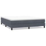 Boxspringbed Fluweel Donkergrijs 180x210 cm - 54% Korting