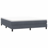 Boxspringbed Fluweel Donkergrijs 180x210 cm - 54% Korting