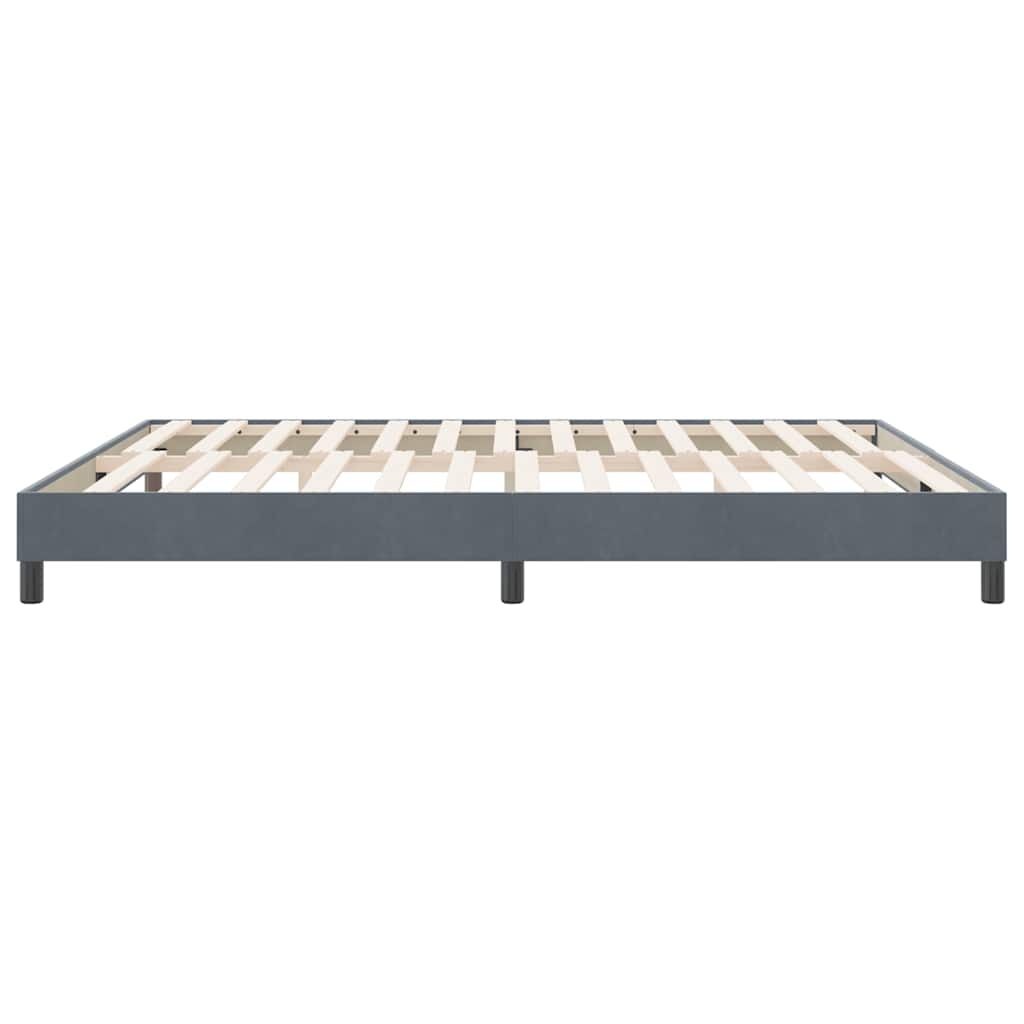 Boxspringbed Fluweel Donkergrijs 180x210 cm - 54% Korting
