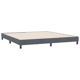Boxspringbed Fluweel Donkergrijs 180x210 cm - 54% Korting