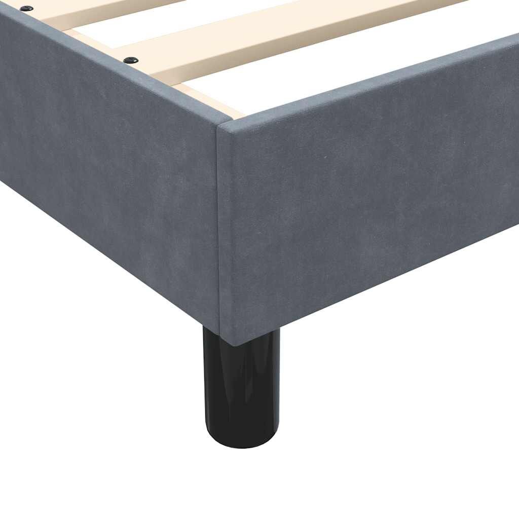 Boxspringbed Fluweel Donkergrijs 180x210 cm - 54% Korting