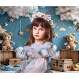 Kate 3x3m/10x10ft Fotografie Achtergrond Heteluchtballon Blauwe Hemel Patroon voor Kinderen Kinderen Baby Fotostudio Portret Schieten