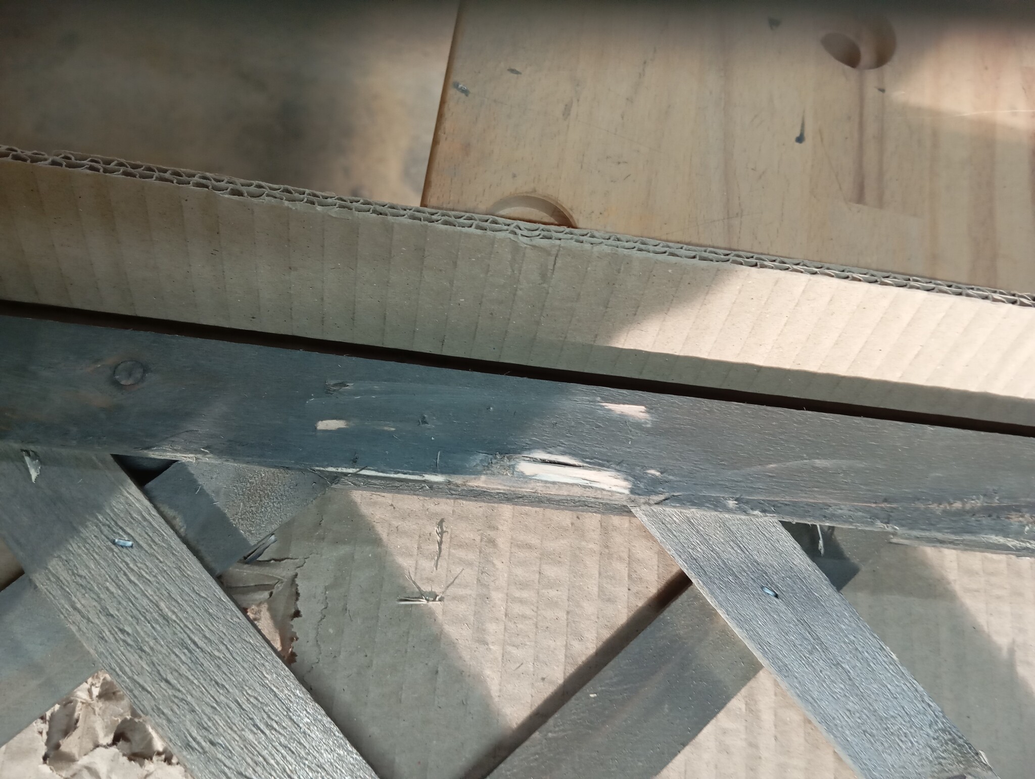 vidaXL Latwerkplantenbak 50x25x90 cm massief vurenhout grijs