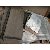 vidaXL Latwerkplantenbak 50x25x90 cm massief vurenhout grijs